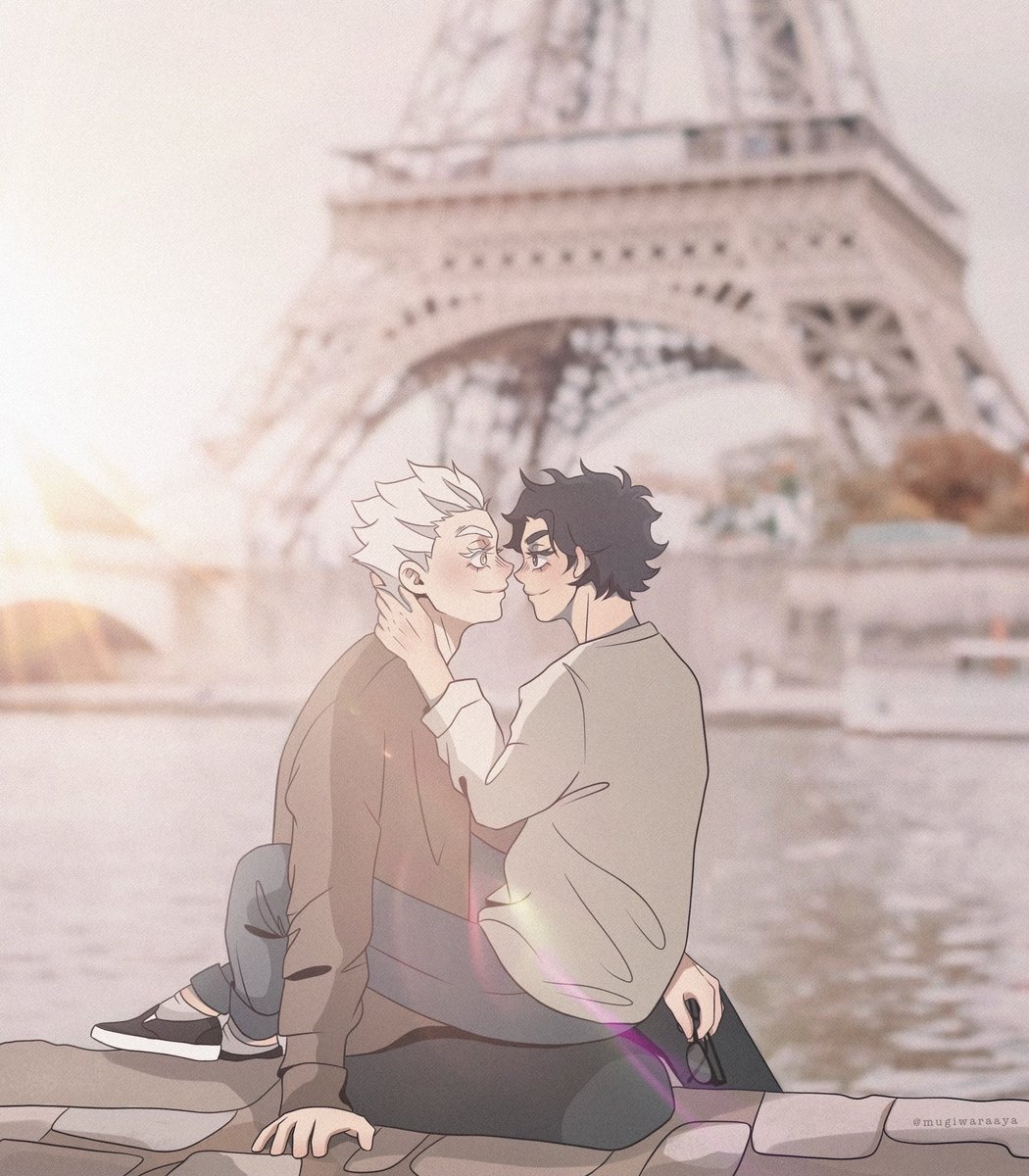 「next stop: paris, the city of love <3
#b」|cat 🪴 @ uni/comms/mailing ordersのイラスト
