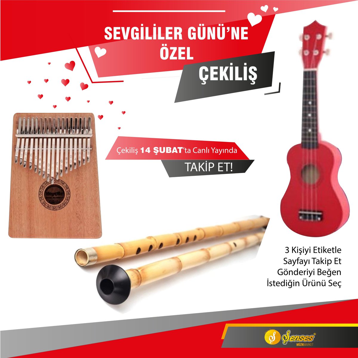 @sensesmuzikmarket İnstagram Sayfamızdan Yeni Çekilişimize Hemen Katılabilirsiniz