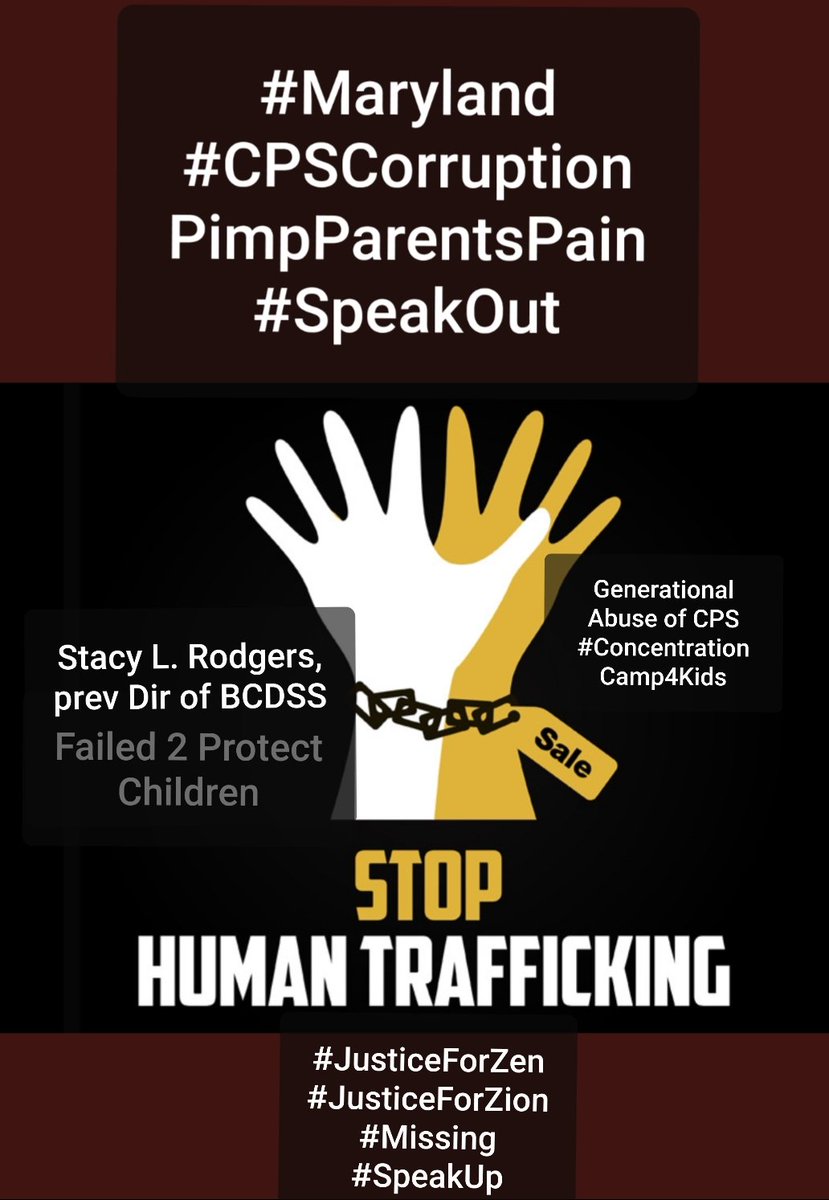 SOWK1913's tweet photo. @AttorneyCrump Continue to denounce, speak against & adovocate against #injustice #Violence #PoliceBrutality #Corruption #racism accountability is paramount, but why ignore n remain silent children r dying #medicallykidnapped #IllegalSeized #HumanTrafficking Parents & #Missing kids traumatized https://t.co/hXRk5jBqEq