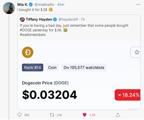 cryptbigbrother's tweet photo. Told ya, #dogecoin is #dodgecoin https://t.co/00Bc7bX6YB