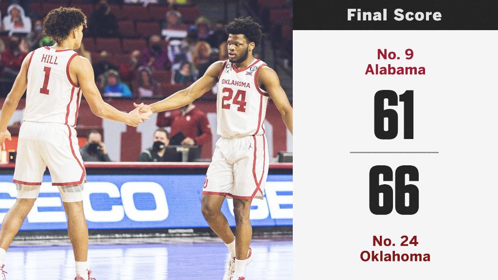 espn's tweet photo. BOOMER‼️

The Sooners become the first team since 1974 with four regular-season wins against AP Top-10 teams in one month 🤯 https://t.co/3zCanCgQ95