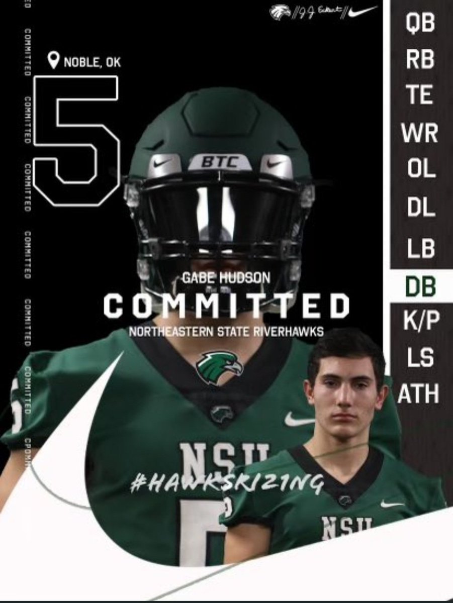 Excited to announce that I am committed to Northeastern State University. I would like to thank my family, coaches, and friends for helping me get to where I am today. Finally I would like to thank coaches at NSU for giving me this opportunity. <a href="/CoachMConrad/">Michael Conrad</a> @CoachJackMullen