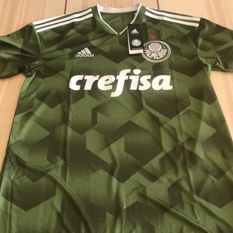 This is a beautiful  @Palmeiras 2018-19 third shirt by  @adidasfootball , the final the brand with the  #ThreeStripes produced for the  #Verdao before the switch to  @pumafootball