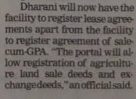 Humanit65544131's tweet photo. @KTRTRS @TelanganaCMO @IPRTelangana Dear Sir, as of now sale -cum-GPA is only on news paper and not in practical on Dharni portal, even after your high level meetings with seniors revenue officials to resolve the matter related to registration of Agricultural properties https://t.co/VlyVSvZg4o