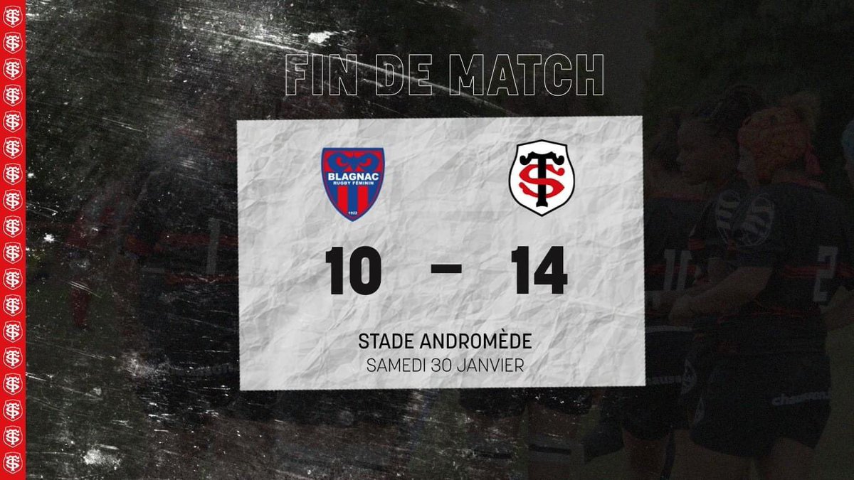 𝓥𝓲𝓬𝓽𝓸𝓲𝓻𝓮!

Nos Stadistes s'imposent 14-10 face à Blagnac ! 
Maintenant, place à la reprise du championnat dimanche prochain avec le Classico face au Stade Français Paris ! 🔴⚫