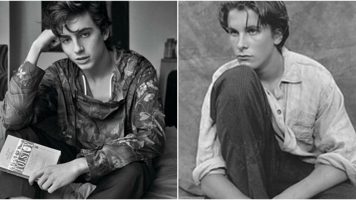 Timothée Chalamet as Christian Bale (birthday boy!) – a long thread