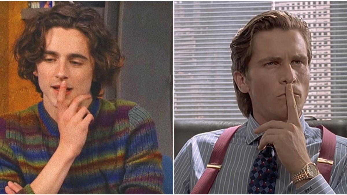 Timothée Chalamet as Christian Bale (birthday boy!) – a long thread