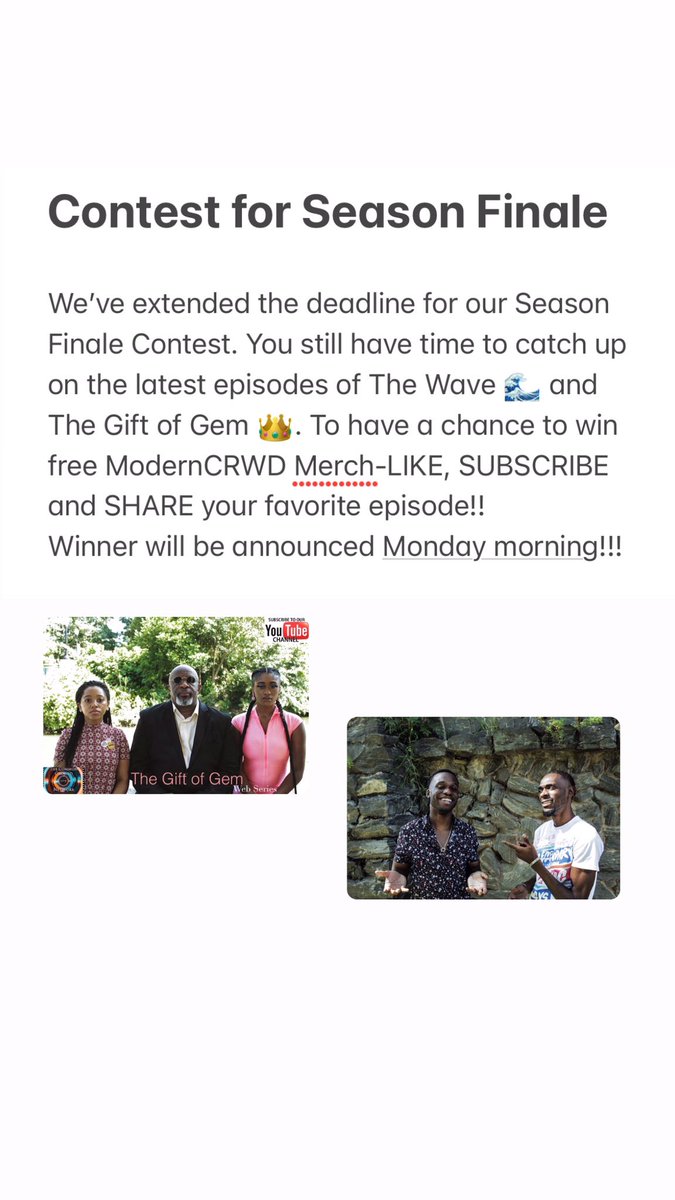 #TheWave #TheGiftofGem #subscribe #linkinbio #independentfilm #indie #webseries #atlantarappers #indieartist #explorepage #creativecontent #fortheculture #blackwebseries #independentfilmmakers #atlantaactors #blackcreatives #blackjournalist #contentcreators #drama #dramawebseries