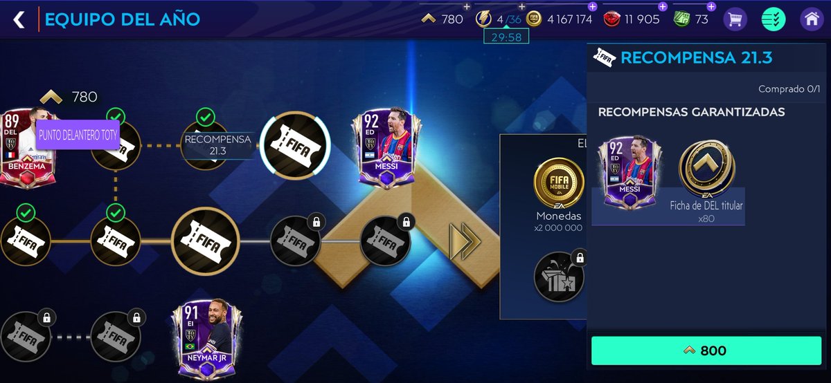 MobileSergi's tweet photo. En 1 hora saco a Messi 😈
Y estoy a nada de luego sacar a CR7 Toty 💪
Se viene Review M10 + CR7 🔥
¿Que otro jugadores debería poner para hacer una delantera top? 🤔
#fifamobile21 #MeBale 🤍 https://t.co/89fXfubIk6