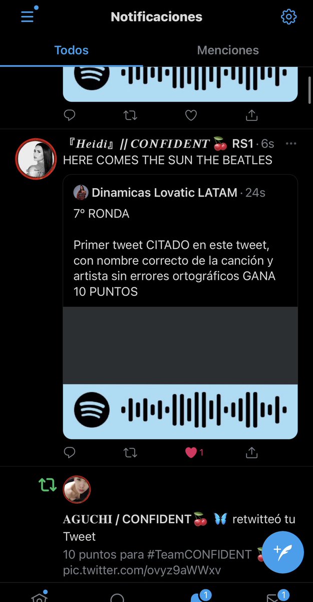 lovaticLATAM's tweet photo. 10 puntos para #TeamCONFIDENT 🍒 🥳 https://t.co/AdZ2oo70OE