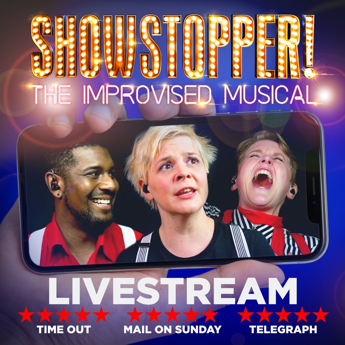 TheShowstoppers's tweet photo. We'll be back in February! 

That's right folks, you can join us for another improvised musical livestream on 27th Feb and tickets are NOW ON SALE! 🤩🤩🤩

🎟️ Book now! 🎟️
https://t.co/56ou9p00fs https://t.co/hqRKJSAlRP