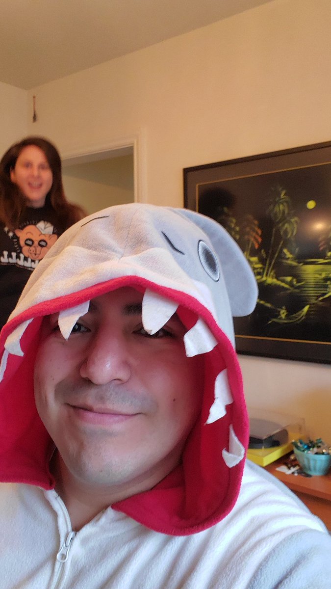 I've been in a shark onsie since 10:30 am. What have you accomplished this Saturday?