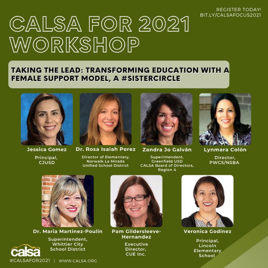 #SisterCircle Roll Call - presenting in 45 mins !!! @zjgalvan @RosaIsiah @SuptMMPoulin @pgilders @mrsjessgomez @TheColon_s @CALSAfamilia we invite you to come listen to our story . #LeadLikeAWoman