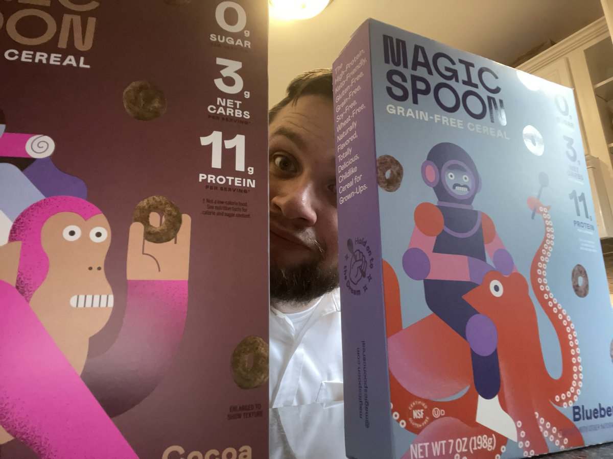tankmediagames's tweet photo. The game just changed baby! #MagicSpoon #keto #ilovecereal https://t.co/HOz4OaDPkP