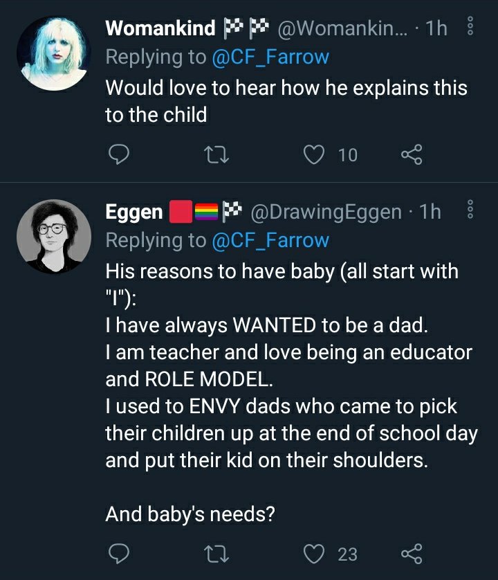 Today on "what are GCs mad about today"It's surrogacy. Again.Of all the things they feel personally victimized by, this is definitely the weirdest to me.