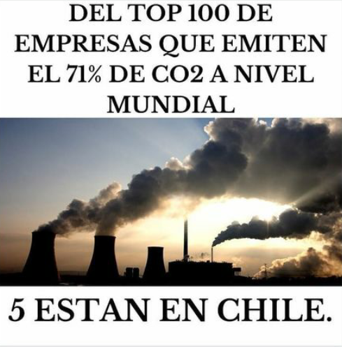 El_Ciudadano's tweet photo. 5 mineras en Chile entre las Top 100 empresas más contaminantes
Lugar 20: BHP Billiton
Lugar 24: Río Tinto
Lugar 31: Angloamerican
Lugar 43: Glencore
Lugar 92: Tech Resources Ltd
Vía: Colectivo Sideral
#medioambiente #CrisisClimatica #BastadeAbusos #LluviadeVerano #ChileDesperto https://t.co/0zqVCeC64w