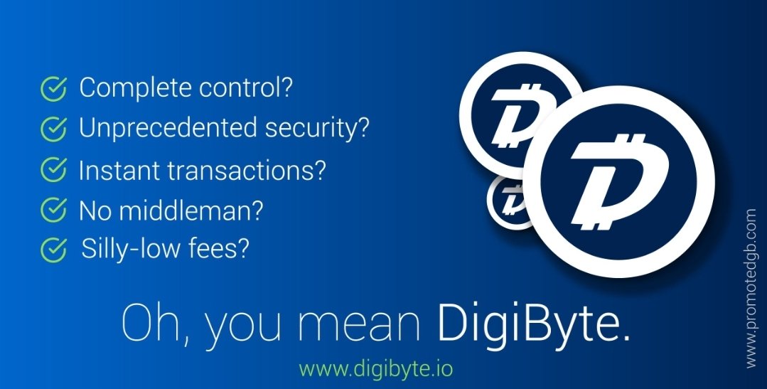 MJUrbex_Dutch's tweet photo. @KimDotcom Low Fees and Superfast Transactions? Look at Digibyte. #dgb #digibyte #Digibyre #ultrafast #securest #decentralized #UTXO https://t.co/7ADprrfENk