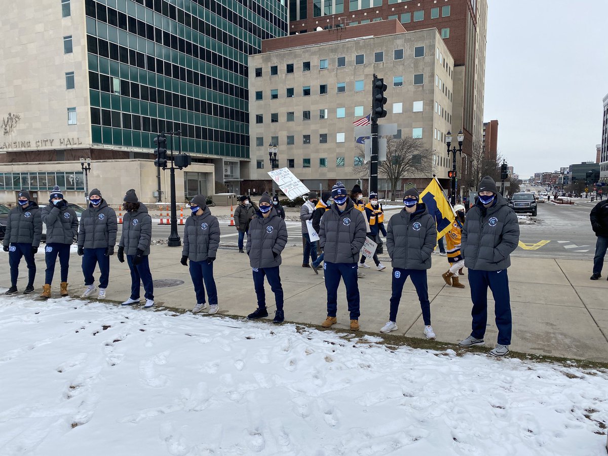 David Mitchell (@dmitch528) on Twitter photo Attended rally in Lansing today. Could not be any prouder as a coach of <a href="/LivSHSHockey/">Liv Stevenson Hockey</a> and all the other programs there from ALL over Michigan. Teams, families, students, moms, dads.. It was so inspiring and hopeful. We need to keep helping our students be heard! #LetThemPlay Attended rally in Lansing today. Could not be any prouder as a coach of <a href="/LivSHSHockey/">Liv Stevenson Hockey</a> and all the other programs there from ALL over Michigan. Teams, families, students, moms, dads.. It was so inspiring and hopeful. We need to keep helping our students be heard! #LetThemPlay