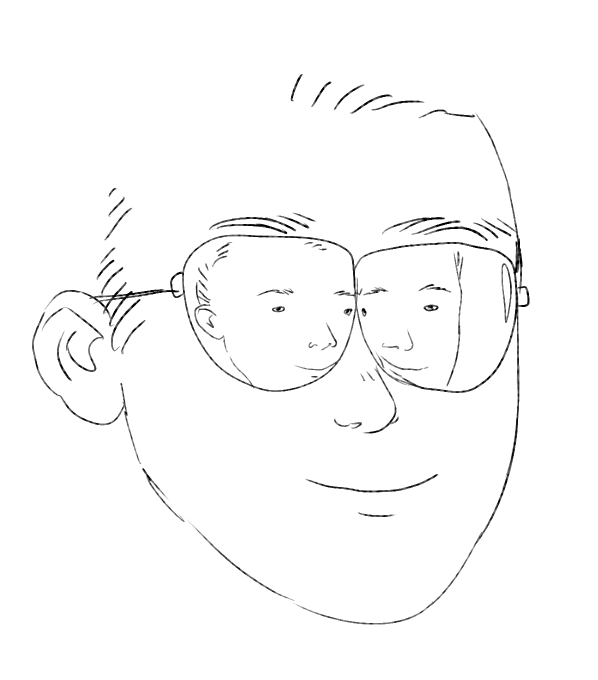 I briefly forgot how lens distortion works and imagined if your prescription was strong enough this would happen 