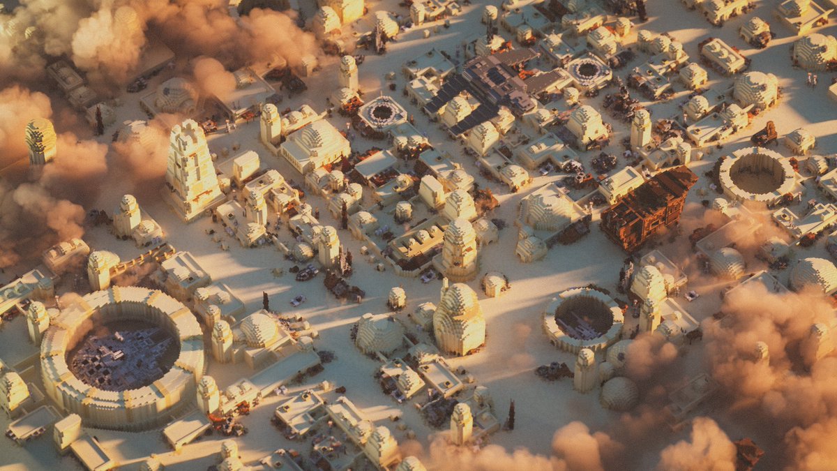An overview render of Mos Eisley made by <a href="/Gumlii/">Gumli</a> rendered by <a href="/CommonUwU/">Common</a> 

We are almost to 1k Discord members! Want to keep up to date on our project and keep in touch with fellow Star Wars and MC enthusiasts? Join now: discord.gg/MaqPV3B