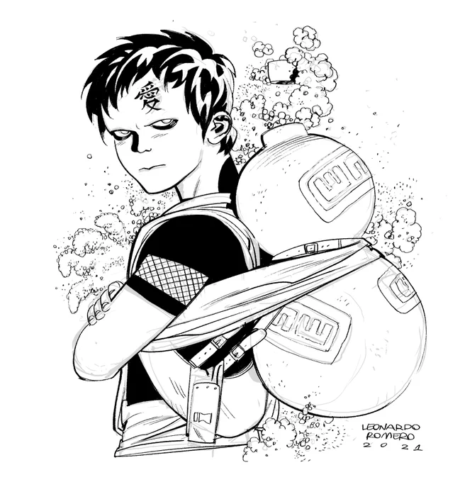 Gaara #warmup #digital #art 