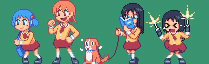 TigerRobocop3's tweet photo. Selamat pagi

#nichijou #pixelart #anime #animefanart https://t.co/glPrEntLW9