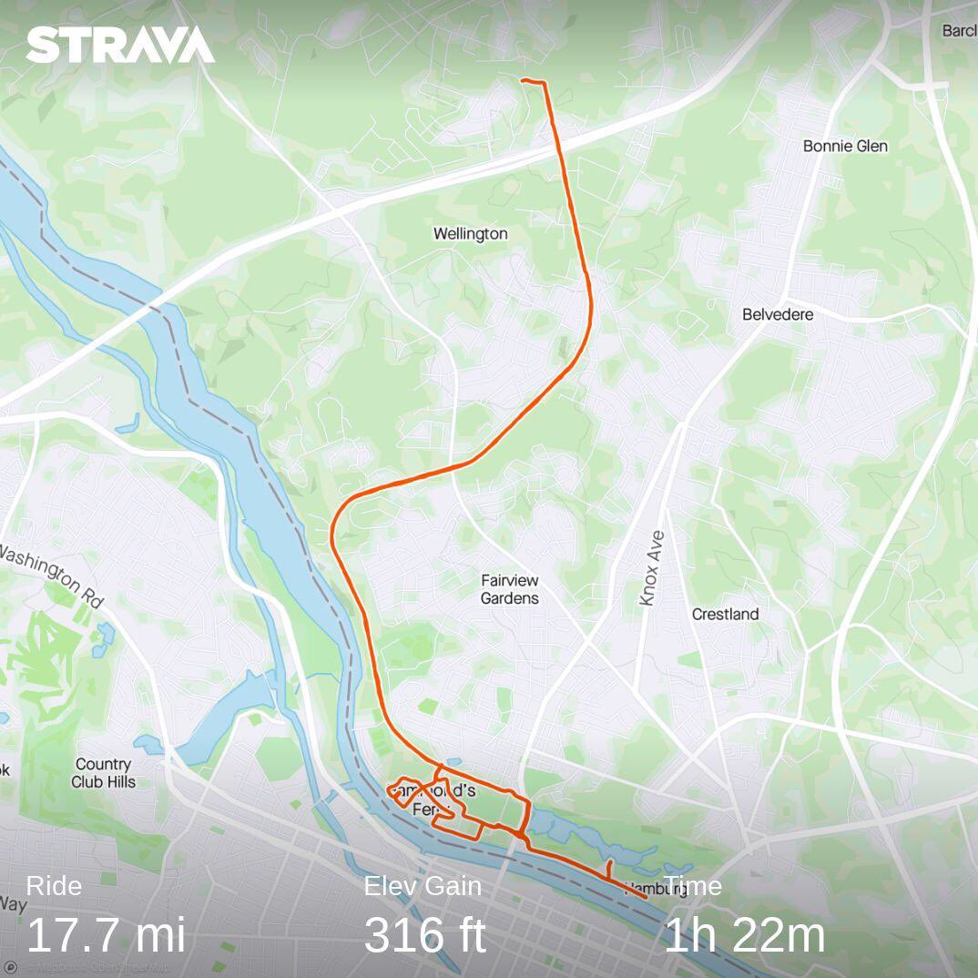 Check out my ride on Strava.
strava.app.link/84EGkjVFtdb