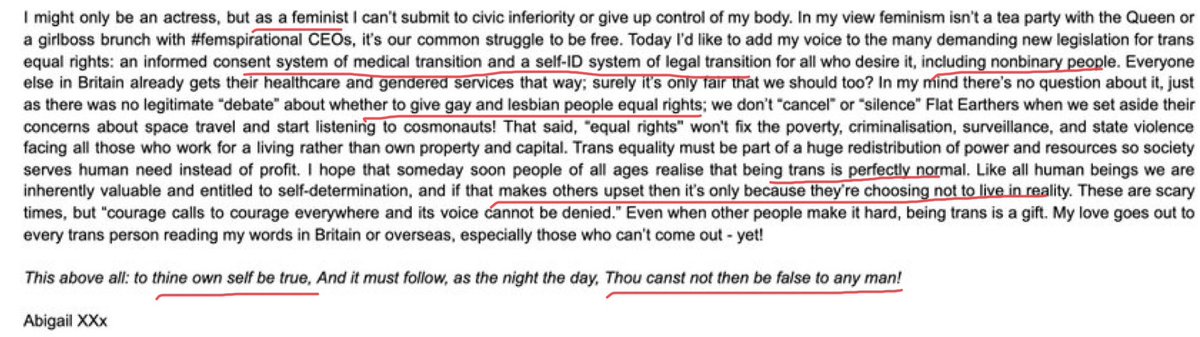 Lesbians are having their spaces violated by males and their language erased by males who cannot bear to be excluded from Lesbian dating pools. The fight for gay rights has to begin all over again now we are medicalising young lesbians and gay males!