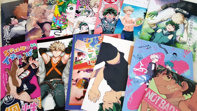 a bit late but just wanted to show my small doujins haul?? 