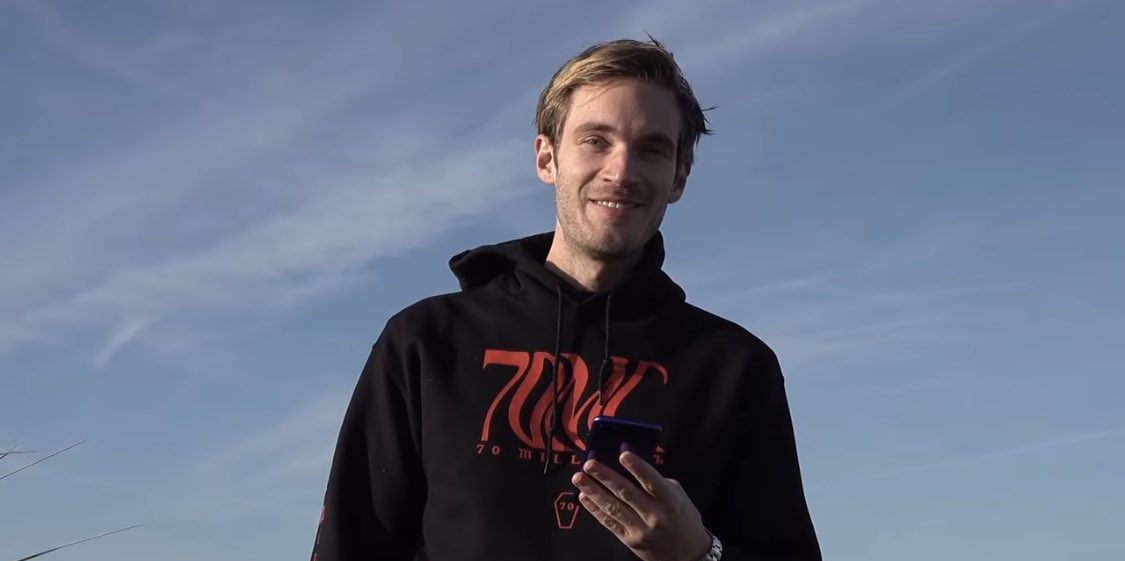 in 2018- t-series vs pewdiepie and bitchlasagna :D