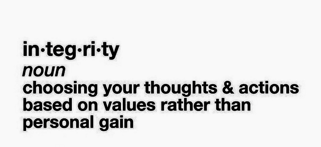 _LisaCherry's tweet photo. Integrity. It really is everything that matters... https://t.co/YASklTzjYN