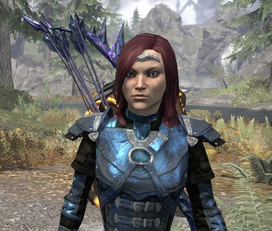 nuclearbug76's tweet photo. Toshi of Ravenwatch She is a lil #woodelf #nightblade Instead of tea-bagging people, she will throw a water bucket at ya or even a few mud balls at ya. Ye be warned! XD lol.

 #pvp #elderscrolls #elderscrollsonline #eso https://t.co/rPpqkVEFKi