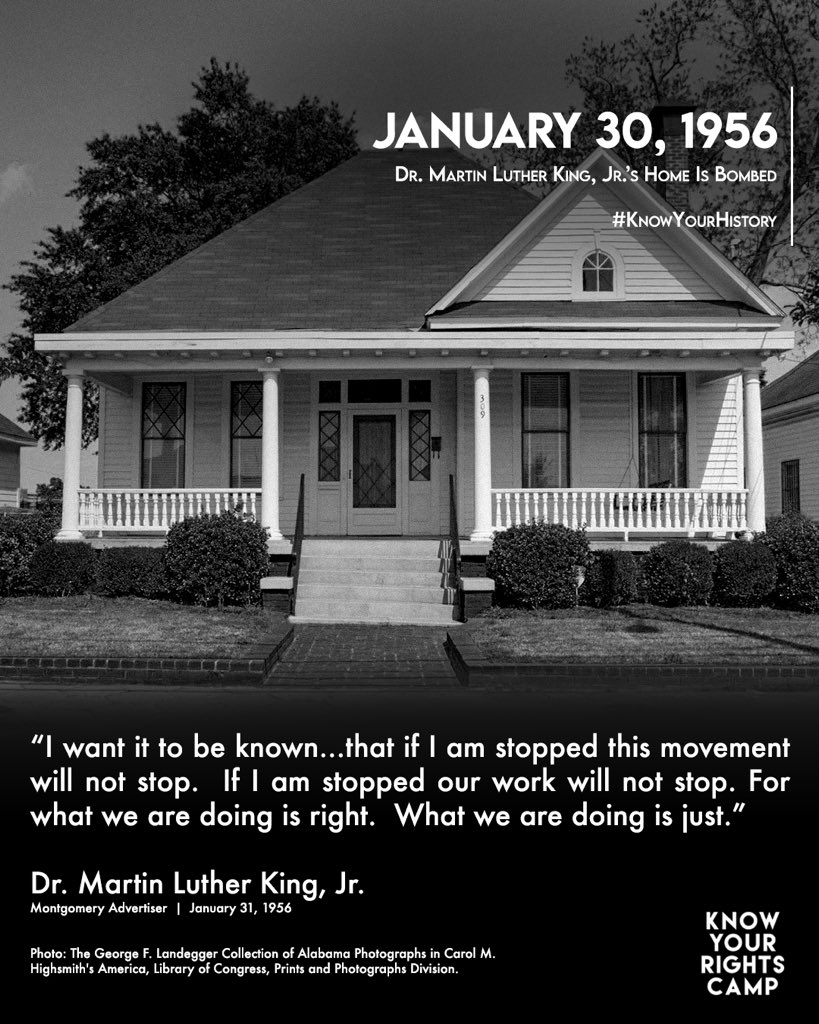 Martin Luther King House Bombed