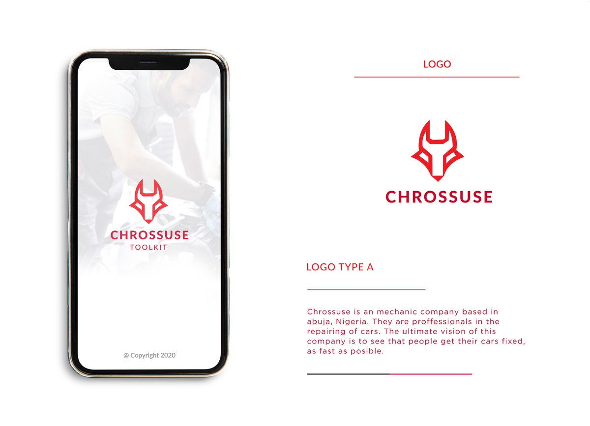 OhimaiJonathan's tweet photo. Brand identity design for @Chrossuse
a mechanic company that specializes in fixing cars.
#Nigeria #Africa #Business #Branding #theOhimai #Smallbusiness #starng #Bellaorganics
#Design #Bringinglifetobrand #smallcompany #KFC #Coldstone #Nigeriabusiness #Aficafreetrade #SouthAfrica https://t.co/WgKF0mFobY