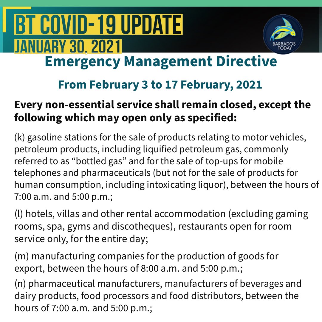 COVID-19 Update and Press Conference (Jan. 30)

#BTNewsYouCanTrust
#LeadingOnlineMedium 
#StaySafe #BTNews #BTEpaper #BarbadosTODAY