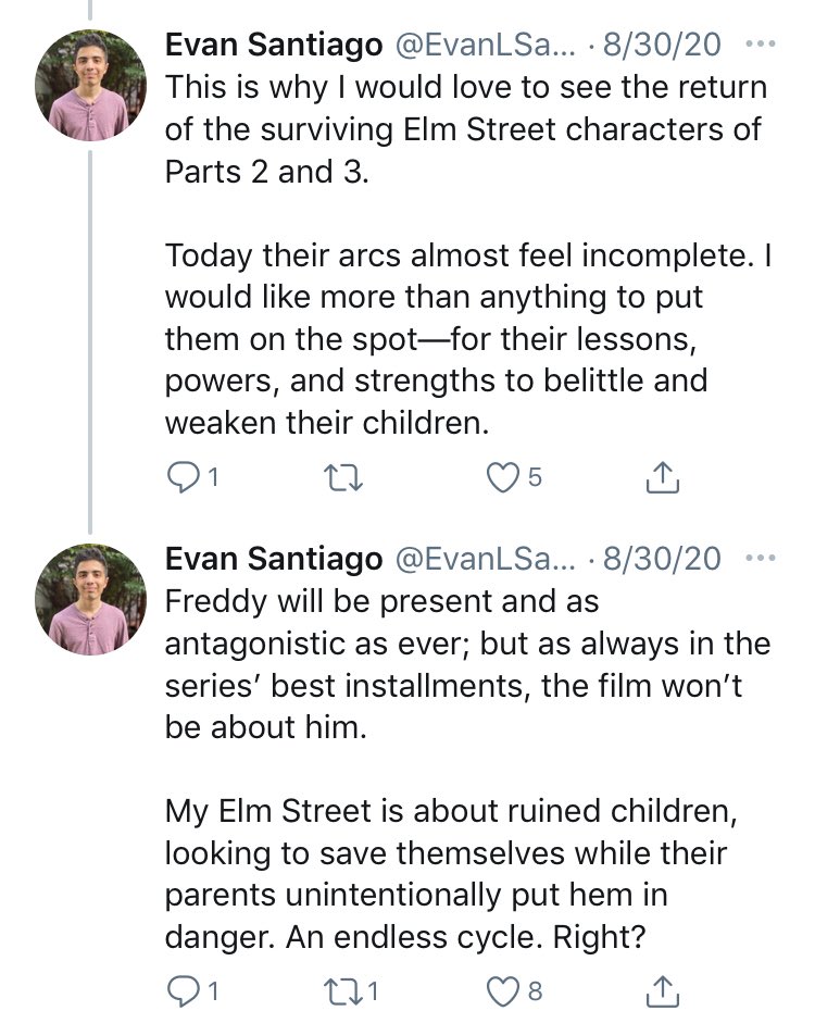An old thread, about what ELM STREET means to me thematically. Ever considered Freddy to be a surrogate for generational trauma between children and their parents? Maybe read this, if not!