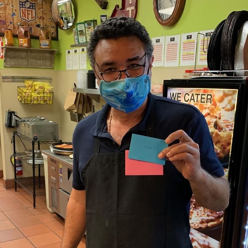 Serranoseahawks's tweet photo. Not even the rain can stop our Seahawks. Got off to a great start to our fundraiser, celebrated our students of the month with a personal visit from your teachers. We even got a donation from our local @briziopizza restaurant. #serranoseahawkfamily #SeahawkFundraiser2021 https://t.co/ZcFUG2LWIT