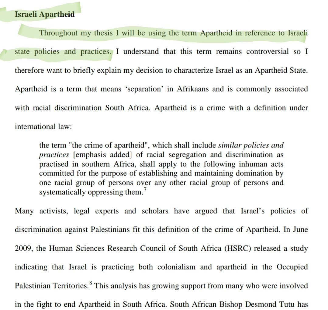 4/She then goes on to argue that Israel is an Apartheid state.Because of course she does.
