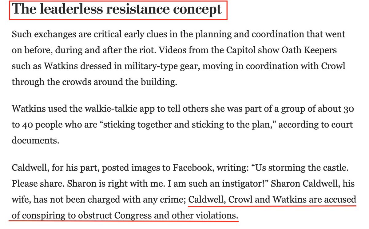 The "leaderless resistance" concept is valuable because it keeps an extremist movement going and doesn't implicate all the other cells if one is caught. This cell got caught...but perhaps the FBI is looking for the leaders trying to keep their hands clean. They know this game.
