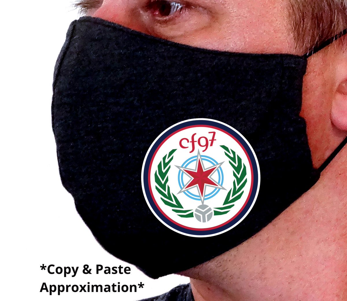 S8CMerch's tweet photo. Hey #cf97 friends!
What do y’all think of a S8C laurel face mask? 

If there’s enough interest, we’ll work to get an order in! https://t.co/jWTEuzzuOw