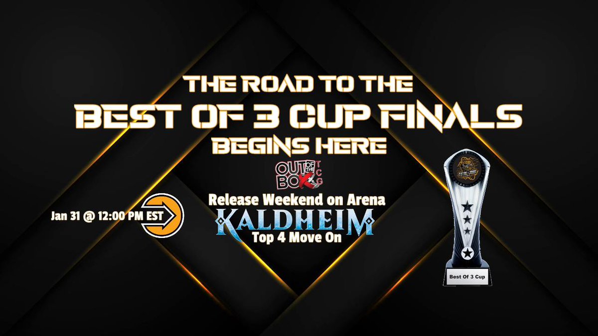 n 14 hrs! Did you break #MTGKHM Standard?! 

Your path to The BO3 Cup Finals all starts here ✍mtgmelee.com/Tournament/Vie…

Think you can win it?! Take your best shot!
THE BO3 CUP | LGS TOUR: youtu.be/kU9sLJNM9Y0

@RPGEEKS_YouTube #BO3CUP