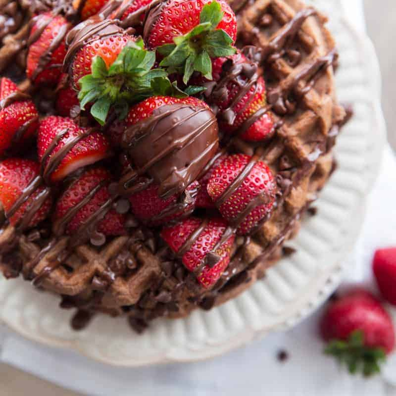  #WandaVision   characters as Waffles a First  #Wanda   is Dark Chocolate Covered Strawberry Waffles