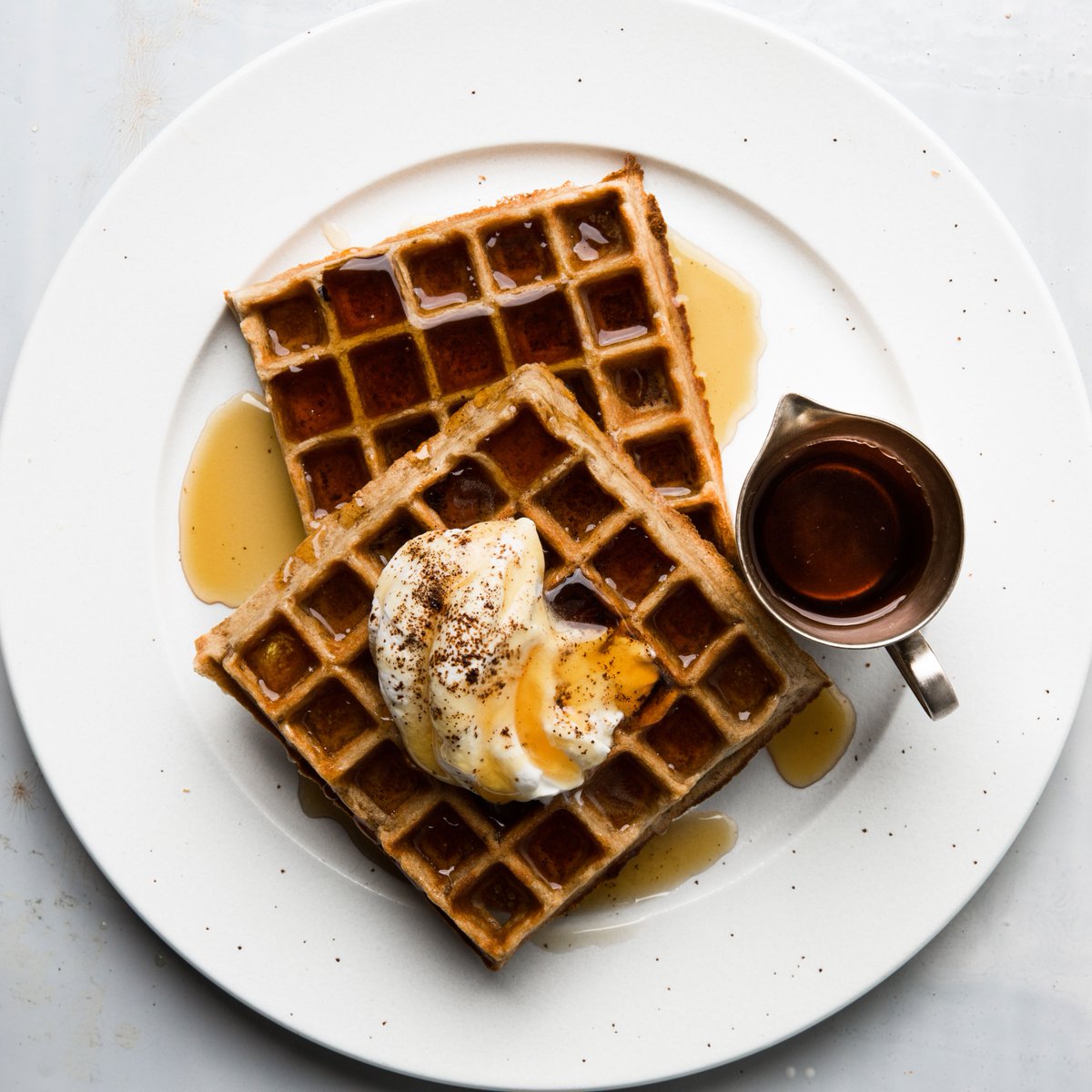  #DarcyLewis   is Coffee-Flavored Belgian Waffles