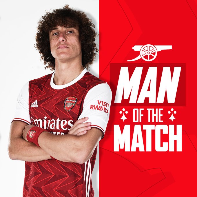 You voted David Luiz as your #ARSMUN man of the match 