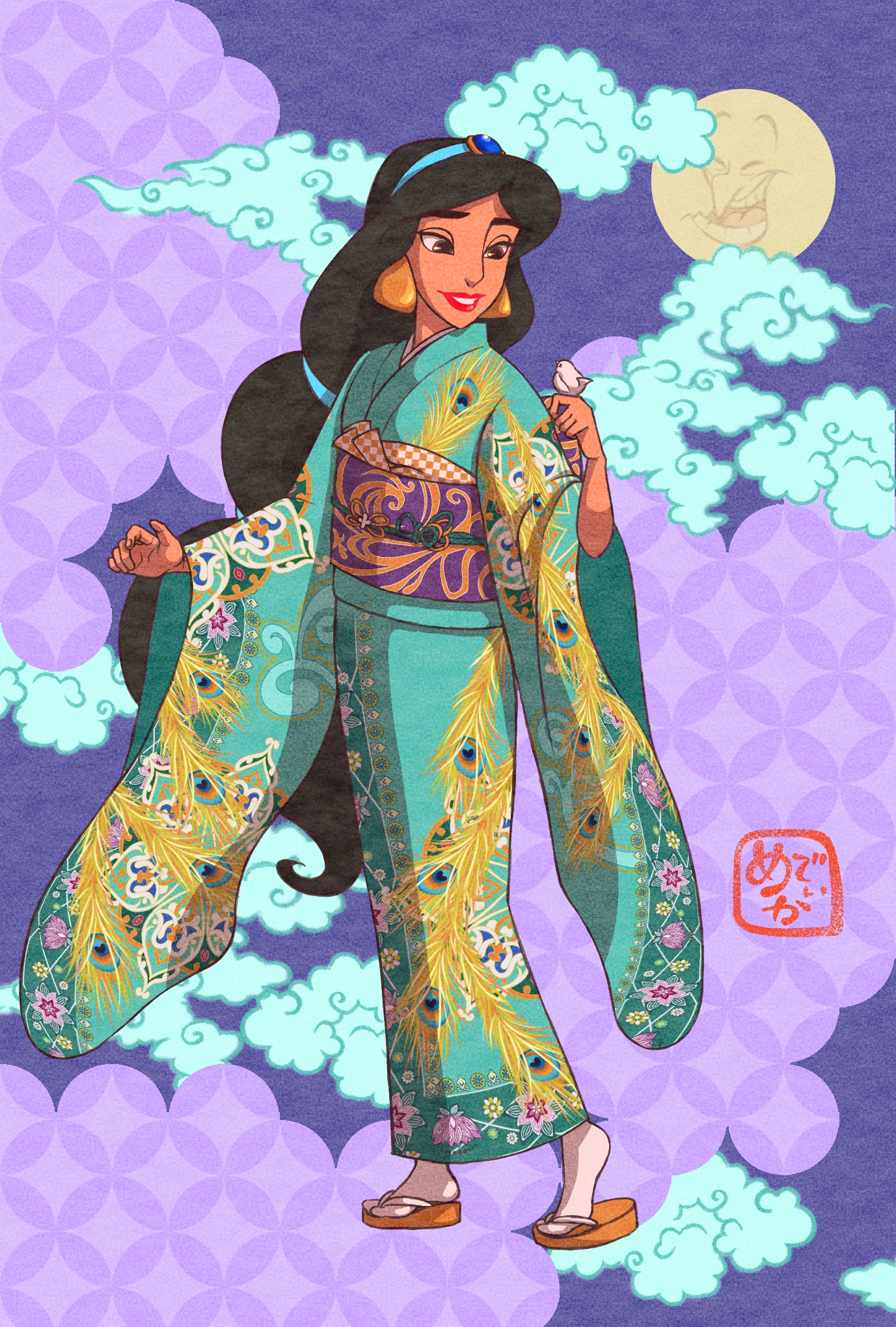 Medica 話題のスタジオアリスディズニー振袖 ジャスミンを描いてしまった 二十歳だったら着たかった T Co Ww3w5grtdt Twitter