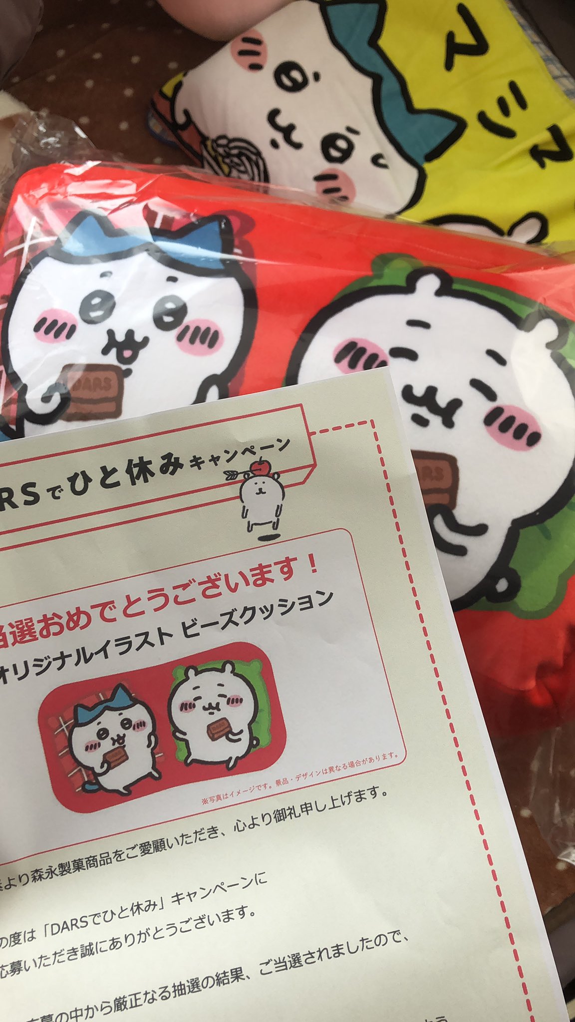 ちいかわ ダース ビーズクッション 当選品