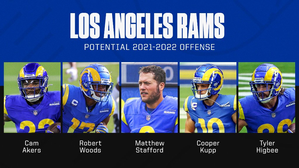 espn's tweet photo. Matthew Stafford is the newest piece of the Rams offense 👀 https://t.co/KTjLdMaEYn