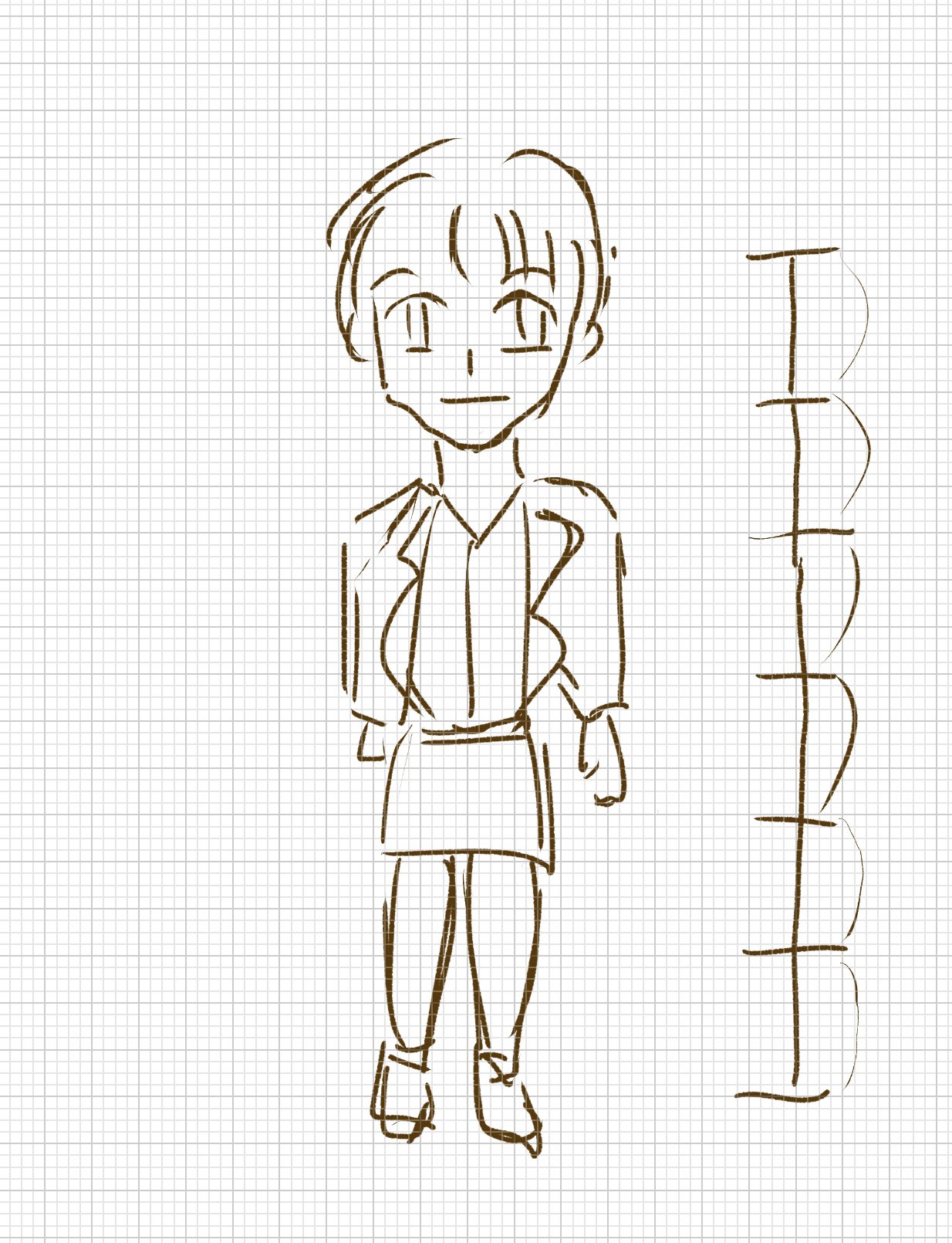 とくさん Twitterren 絵のバランス そんなのグリッド線をバンバン使おうよ アナログなら方眼紙 無地に描くなんてハードル上げる必要ないない 保存したらグリッドは消えるから T Co 26oxfjmsfu Twitter