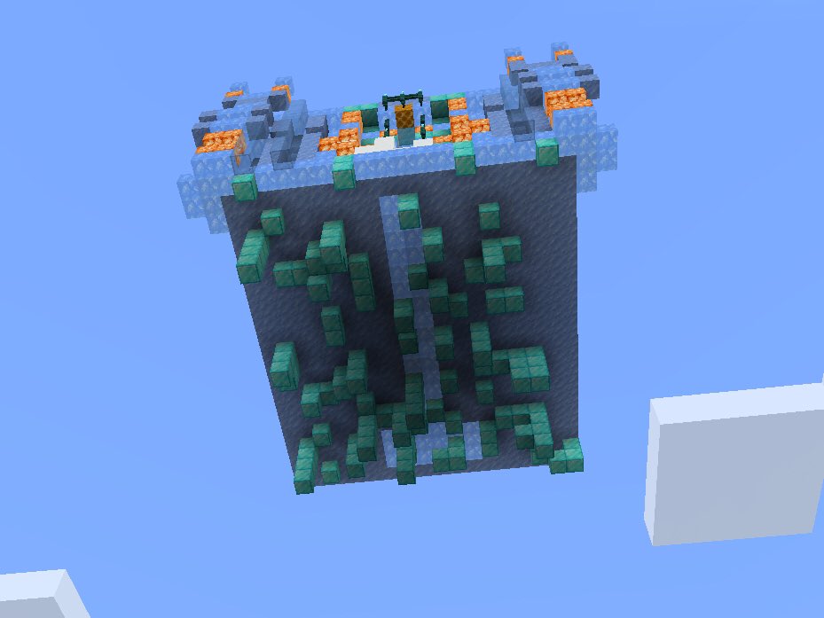 IsaacboiYt's tweet photo. I made a world and I saw an ice castle in the sky https://t.co/s3QvWdXP2e