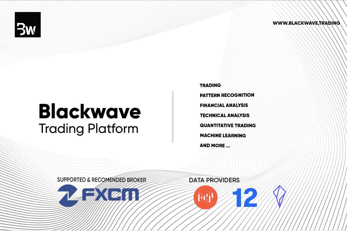 Blackwave_trade's tweet photo. Welcome to Blackwave. Discover our Trading and Quantitative trading platform and take your trading to the next level.
From pattern recognition to machine learning, make better analysis to make a better decision.
#trading #forex #stocks #blackwave #MachineLeraning https://t.co/AE5da5IfCr